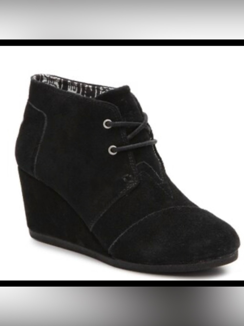Toms desert suede bootie
